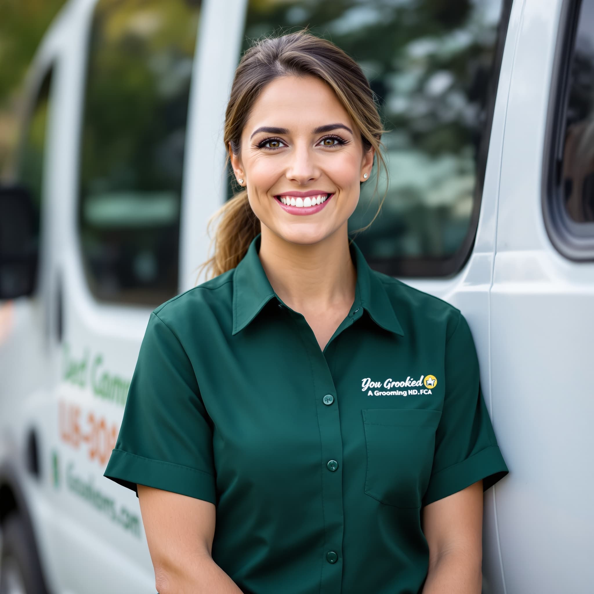 Sarah Kowalski, founder of Garden State Paws mobile dog grooming